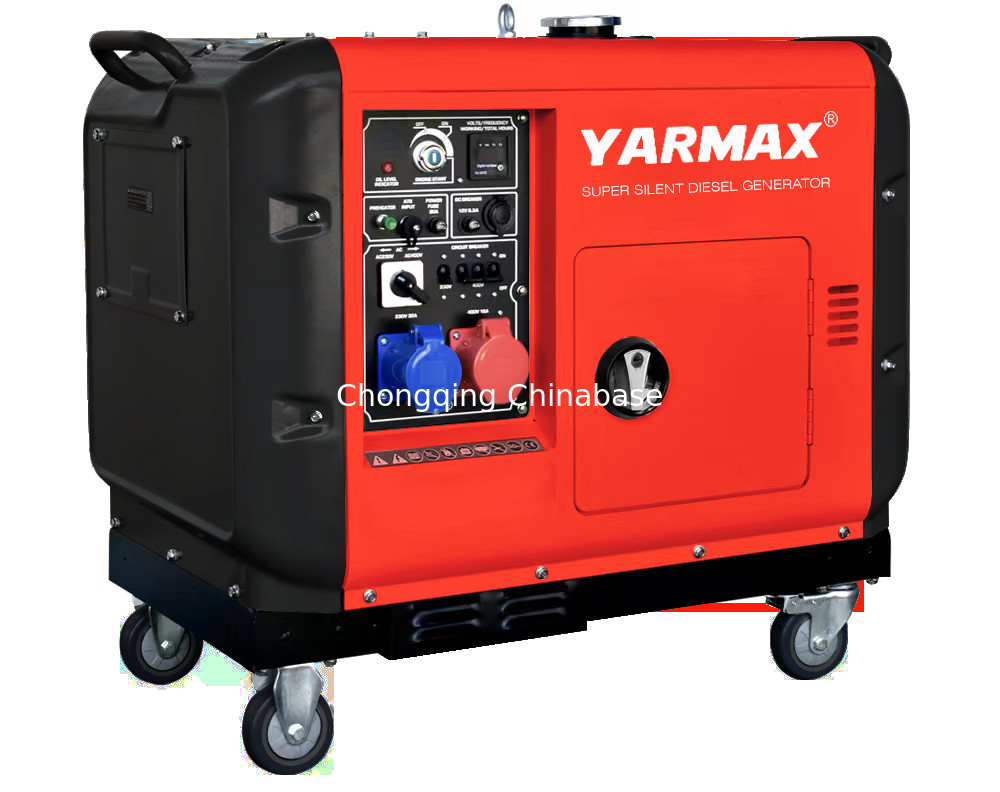 YM13800T Portable Silent Diesel Generator 9,6KW 10,4KW 1105FE Μονοκύλινδρος